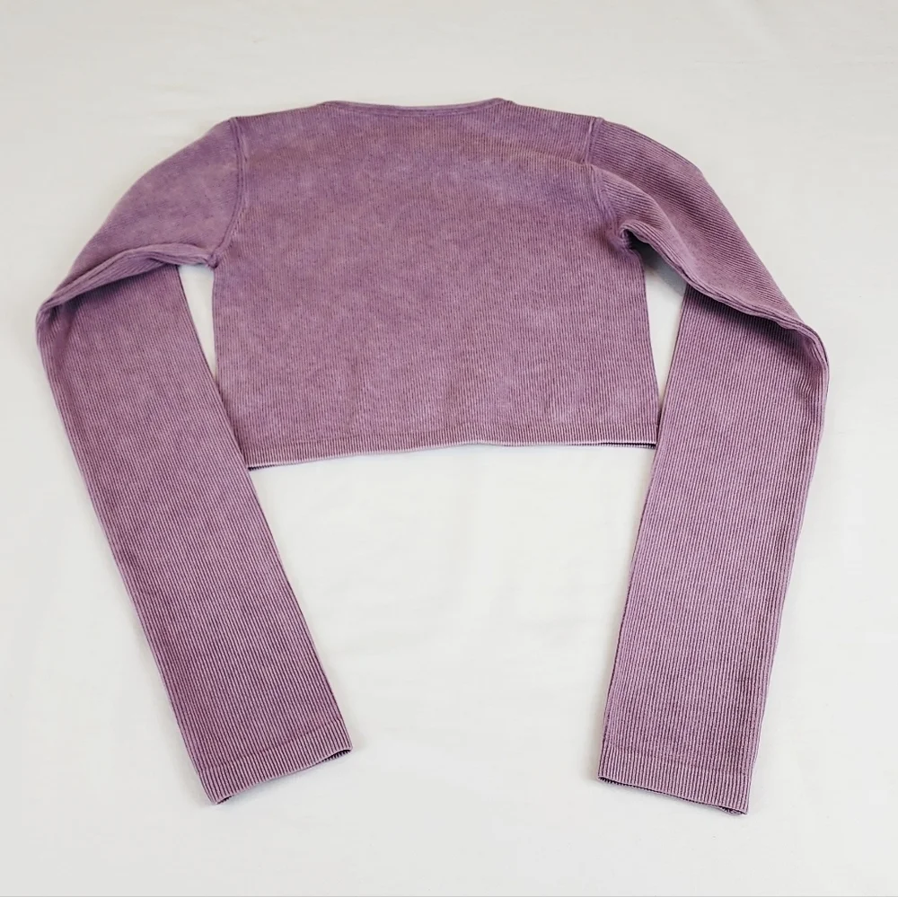 Zara Long Sleeve Cropped Sweater Top SIZE 12-14